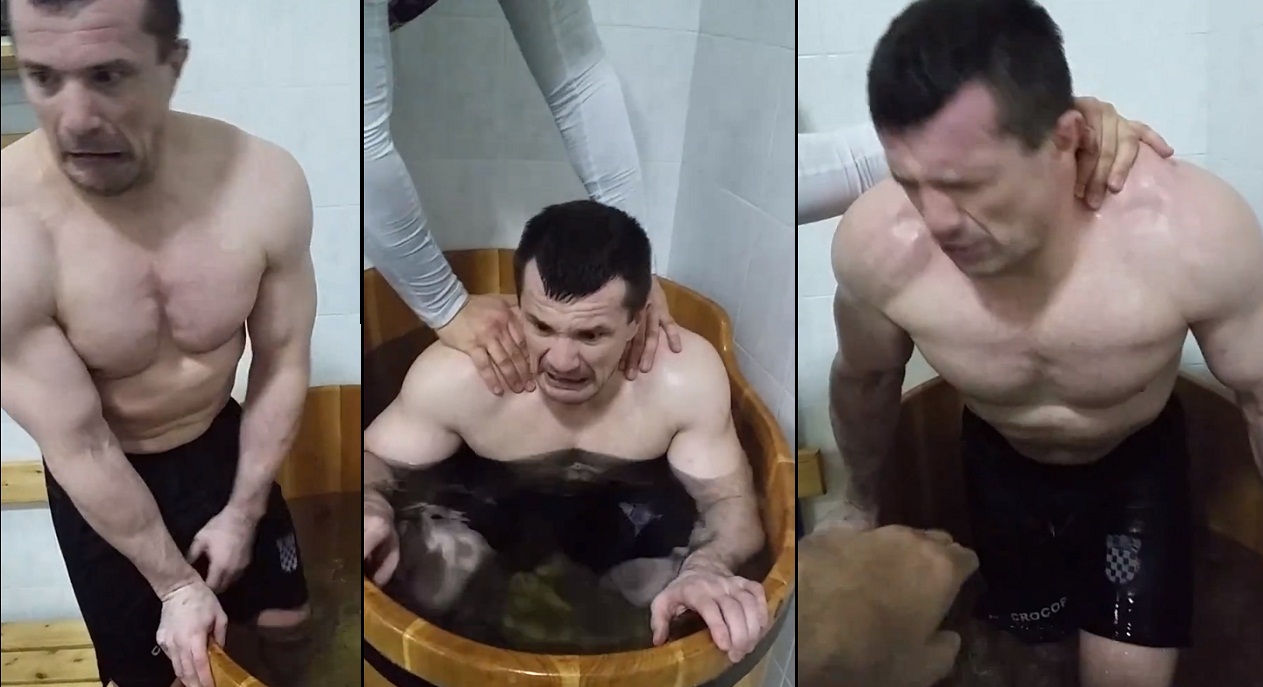 ВИДЕО ДНЯ: Мирко Филипповича силой держат в холодной ванне